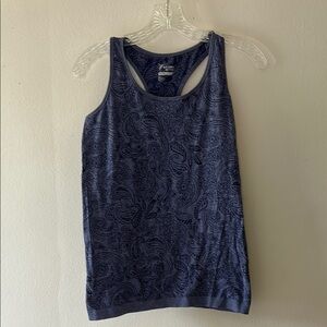Old Navy Women's Blue Paisley work out tank